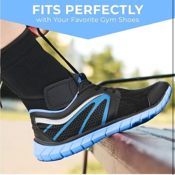 Brand New AFO Foot Drop Ankle Brace Black Neoprene Right Foot Walking Support - Picture 8 of 13